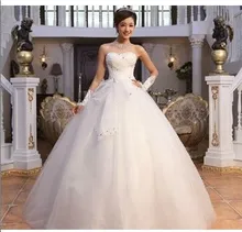 

free shipping 2020 new white ivory A-line Star chinese style formal gown wedding qi tube top hot lace up crystal wedding dress