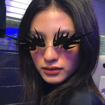 

Personalized Colorful Party Funny Punk Sunglasses For Women Luxury Brand Candy Color Black Pink Sun Glasses Men Alloy Shades