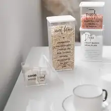 Контейнеры для хранения пищевых продуктов герметичные пластиковые банки для зерна кухонные чистые банки для мучной кофе