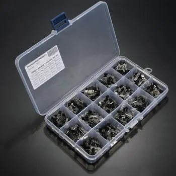

600Pcs TO-92 Transistor Assortment Box Kit 15 Value x 40 Pcs Transistors 2N2222 2N3904 2N3906 C945 S8050 S8550 S9014 S9013