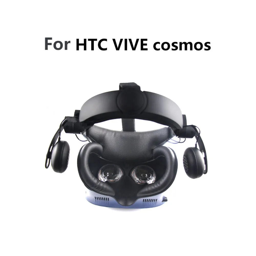 Мягкая кожаная маска для глаз, коврик для htc VIVE Cosmos VR, аксессуары для гарнитуры, защита от пота, покрытие для лица, маска для глаз, Накладка для htc VIVE Cosmos