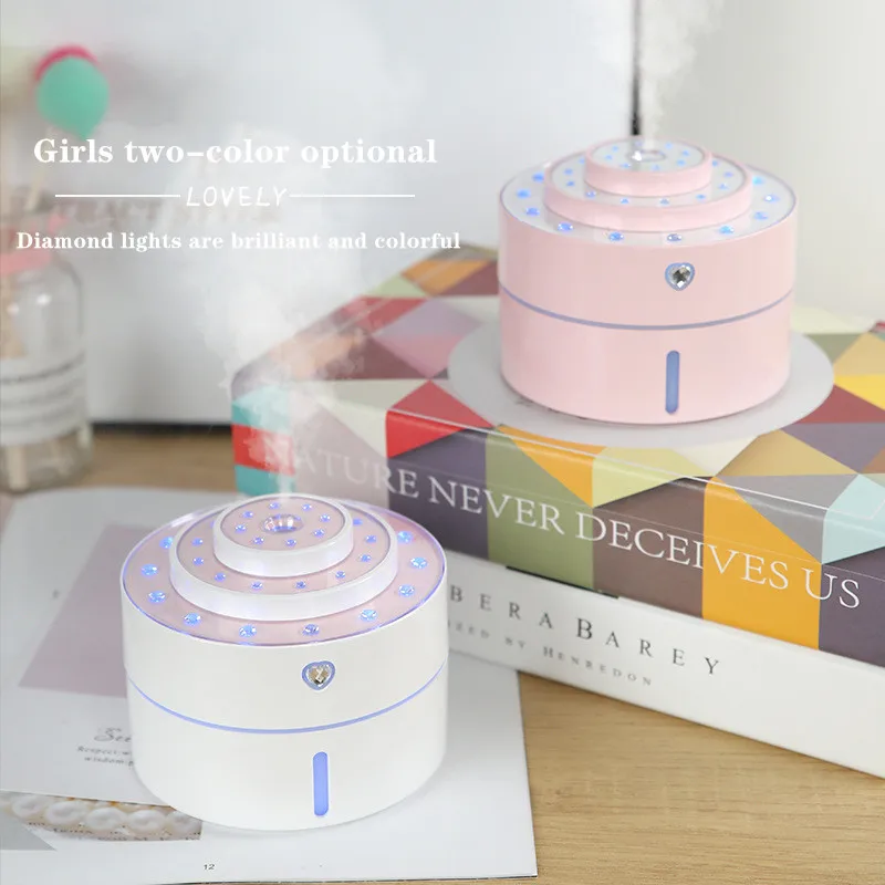 Новый увлажнитель с бриллиантами в форме сердца usb очиститель воздуха креативный