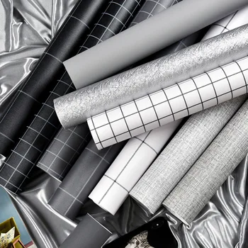 

Warm bedroom 3D gray Nordic wallpaper self-adhesive kitchen waterproof adhesive paper bathroom background wall sticker Hot Sale