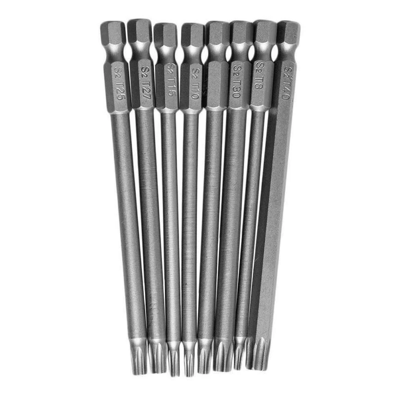 100 мм защитные сверла шестигранный гаечный ключ Torx Магнитная отвертка 1/4 дюйма хвостовик