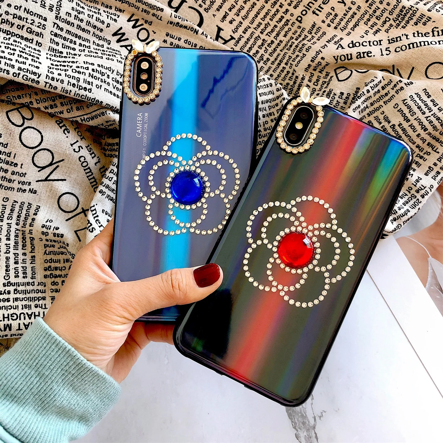 Роскошный Алмазный защитный чехол LISCN для iPhone 6 XR 11 Pro Max 8 Plus Xs 7 X Модный телефона