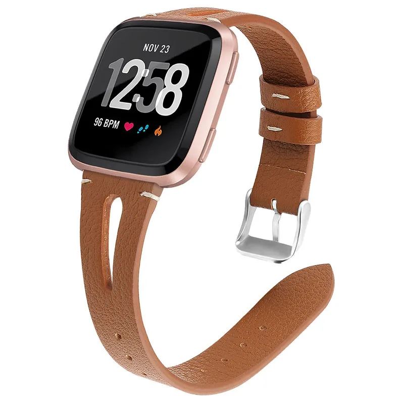 Ремешок для Fitbit Versa, Кожаный Модный ремешок для замены, кожаный ремешок для наручных часов, ремешок для браслета, ремень для Fitbit Versa