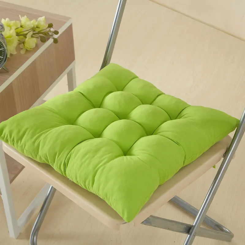 Традиционная китайская подушка для сиденья мультяшная квадратная подушка для сиденья Подушка для стула хлопчатобумажные коврики мягкая подушка для ротанга стул татами коврик - Цвет: Green