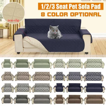 

1/2/3 Seat Pet Dog Cat Sofa Mat Couch Protective Cover Washable Removable Waterproof Anti-slip Sofa Cushion Protector Case Cover