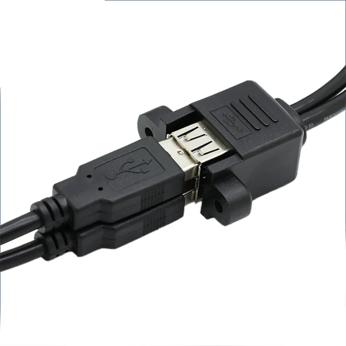 Двойной USB 2,0 удлинитель с резьбовым отверстием портативные аксессуары для домашнего офиса GDeals