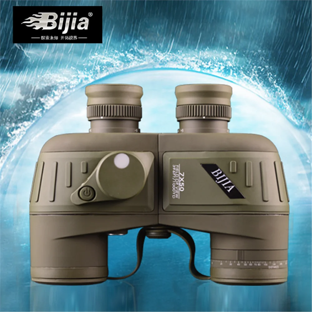 BIJIA 7X50 750C-2 военный Стандартный телескоп ночного видения для прогулок концертный бинокль высокого разрешения без инфракрасного излучения