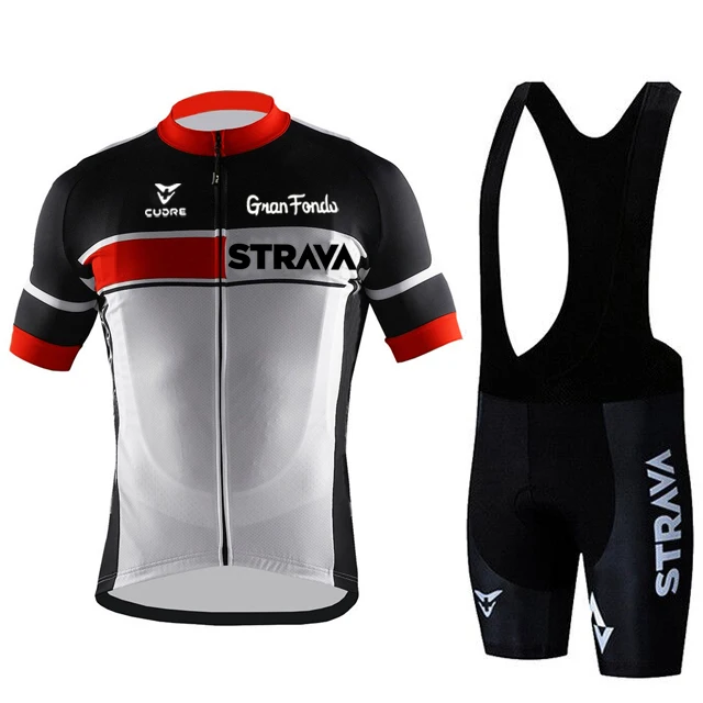 Комплект одежды для велоспорта STRAVA Pro летняя дышащая рубашка с коротким рукавом и