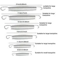 10PCS Children Trampoline springs Jgalvanized steel umping bed  stretching spring  For 4.57feet/5.51fft/6.5feet/7.01feet/8.27eet 2