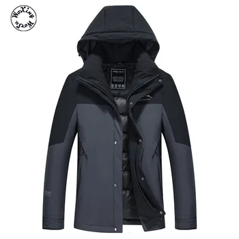 

Autumn and Winter Men Down Coat Outdoor Work Wear Medium Length Down Jacket For Young Men