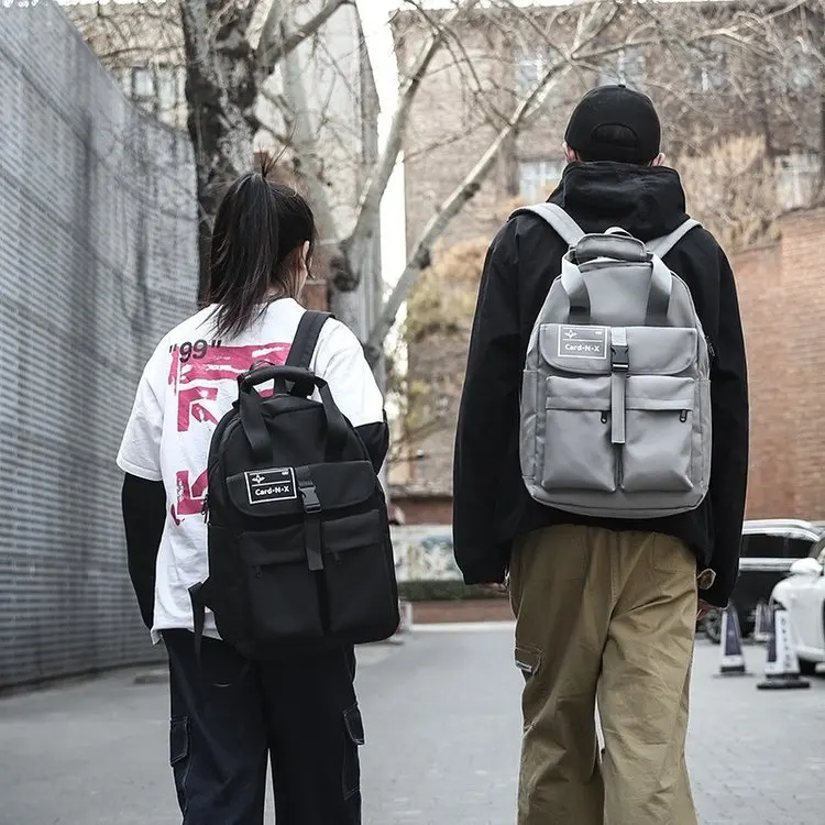 

2019 New Style Korean-style Men And Women COUPLE'S Large-Volume Lettered Big Bag Backpack Students Backpack