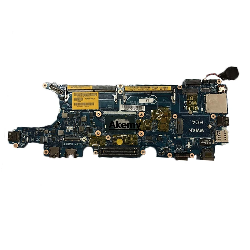 Cheap Laptop Motherboard FOR DELL Latitude E5270 Laptop Motherboard W/ I5-6200U CPU YM98P 0YM98P CN-0YM98P ADM60 LA-C621P DDR3L 0
