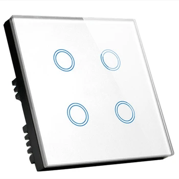 

British Standard Wifi Smart Switch 4Gang, Alexa Voice Control Wall Wifi Switch