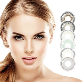 

Contact Lenses Color GRAY Contacts 2pcs beautiful pupil color contact lenses Yearly Contact Lenses For Eyes Color With Free Case