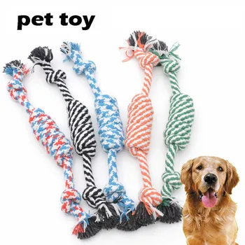 

Puppy Dog Pet Toy Cotton Braid Geometry Shape Rope Knot New