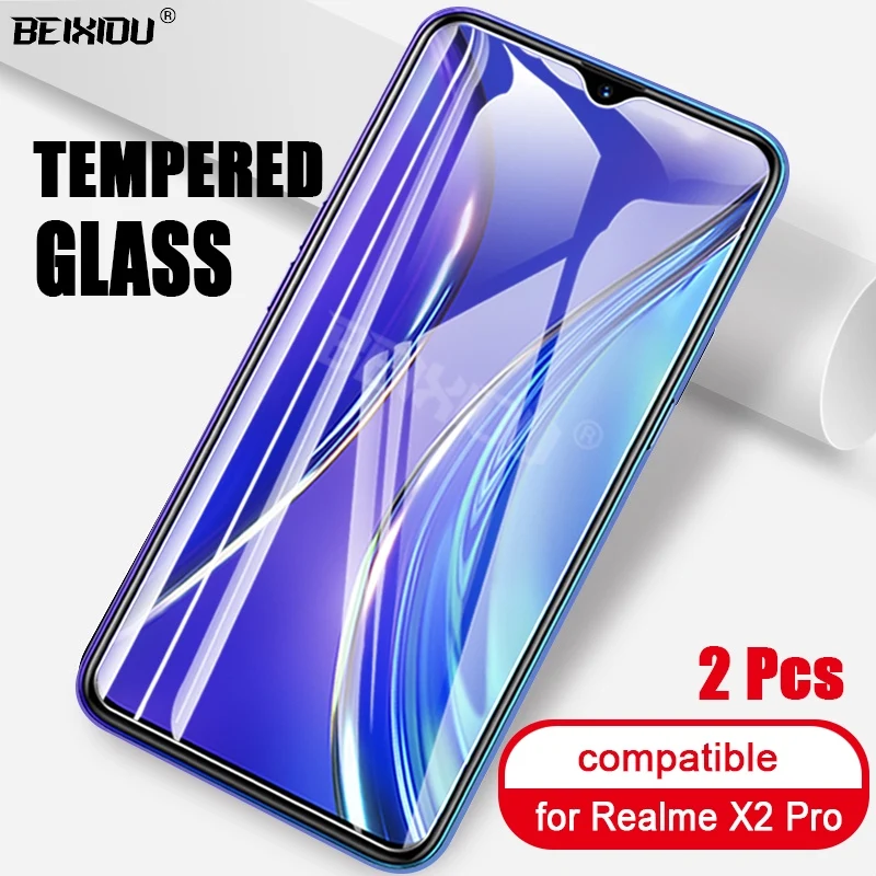 Закаленное стекло для Realme X2 Pro 2 шт. защита экрана 9H закаленное профессиональная