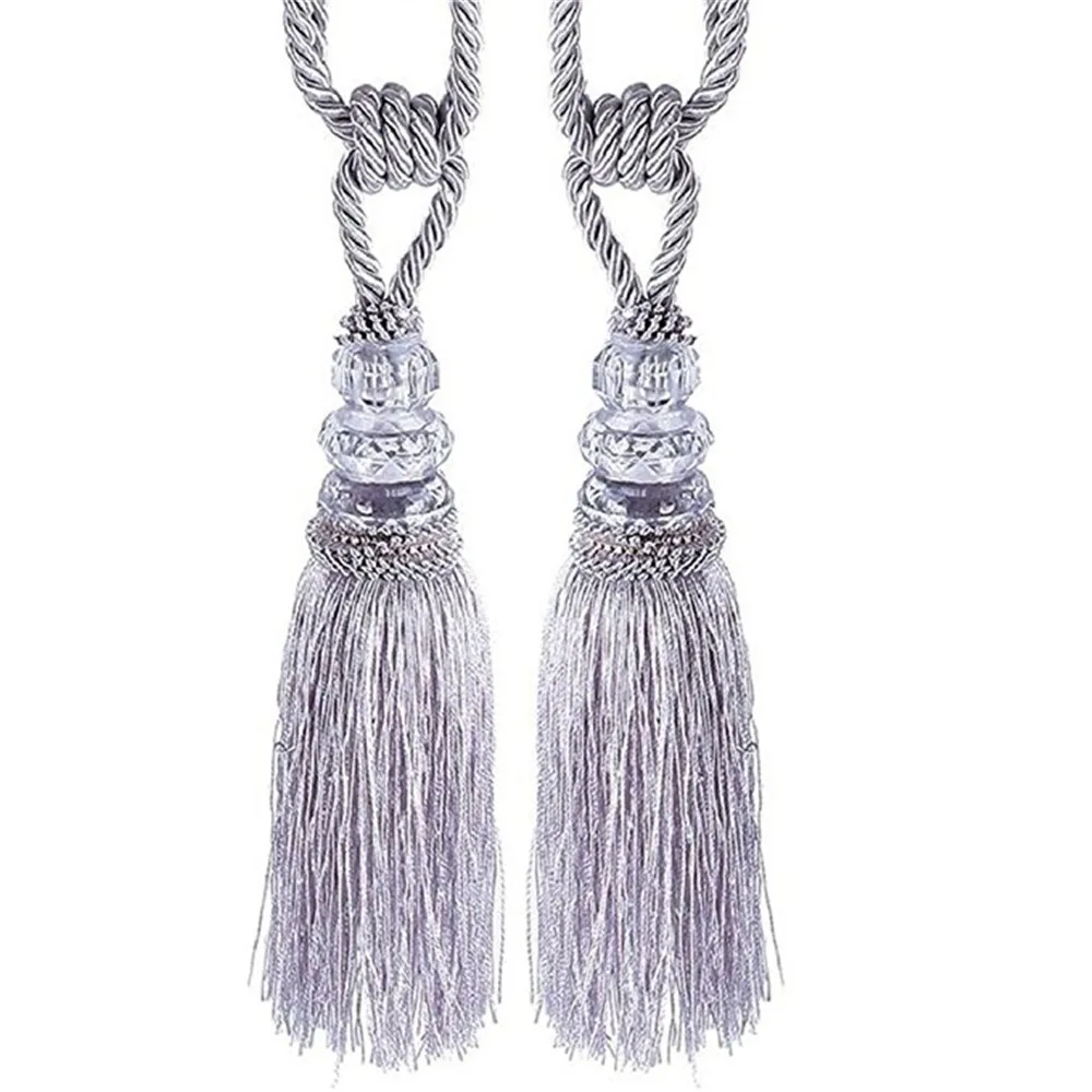 

Crystal Beaded Tassel Tie Line Curtain Line Home Textile Curtain High imitation Crystal Ball Cradle Decoration Home Decoration