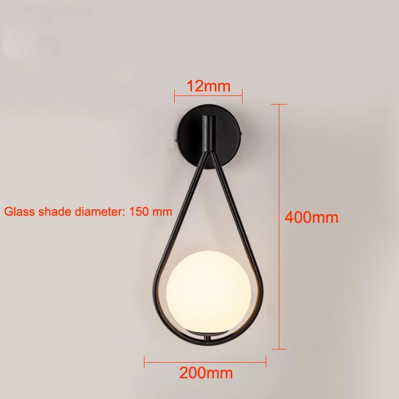 Luminária de Parede em Led Vintage de Parede para Banheiro Escada e Corredor Minimalista Estilo Nórdico Luzes 2 Cheap Luminárias de parede