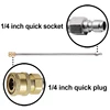 Pressure Washer Extension Rod, 17-Inch Stainless Steel 1/4 Inch Quick-Connect Electric Washer Nozzle, 2 Pieces 4