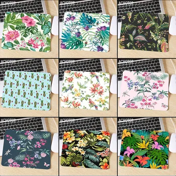 

Big PromotionNew Printed Tropical Flower Mousepad Computer Desktop Game Mouse Pad Size for 180X220X2MM Small Mousepad