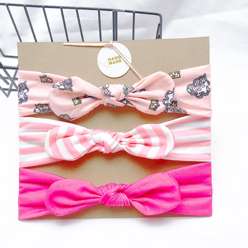 Children's Finger Toothbrush 3pcs/Lot New Desgin Headband For Girls Cute Rabbit Ears Headbands Soft Stretch Knit Hair Bands Baby Hair Accessories Baby Accessories discount
