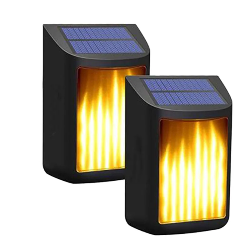 

Solar Lights Path Dancing Flame Lighting Waterproof Outdoor Waterproof Solar Wall Lights for Front Door Yard Porch Deck