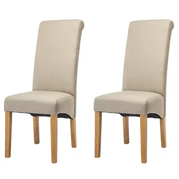 

2pcs Assembled Modern Fashion Dining Chairs High Back Springed Seat Kitchen Room Breakfast Home Ergonomic Decorative Furniture