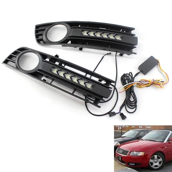 

Front Bumper Center Lower Grille Turn signal Light kit For A4 B6 01-05