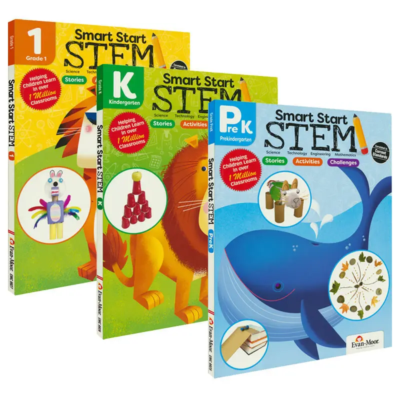 Versión Original en inglés de la Serie Smart Start Stem, suplemento de enseñanza Original de California, 3 volúmenes