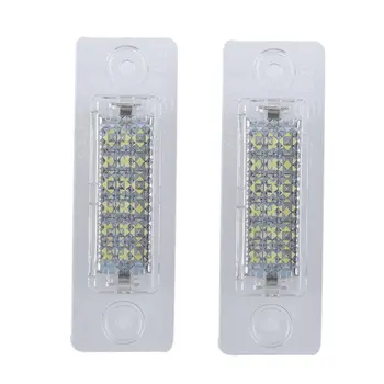 

1Pair License Number Plate Light 18SMD For Volkswagen Touran For Passat With Decoding 12V 200mA License Plate Light