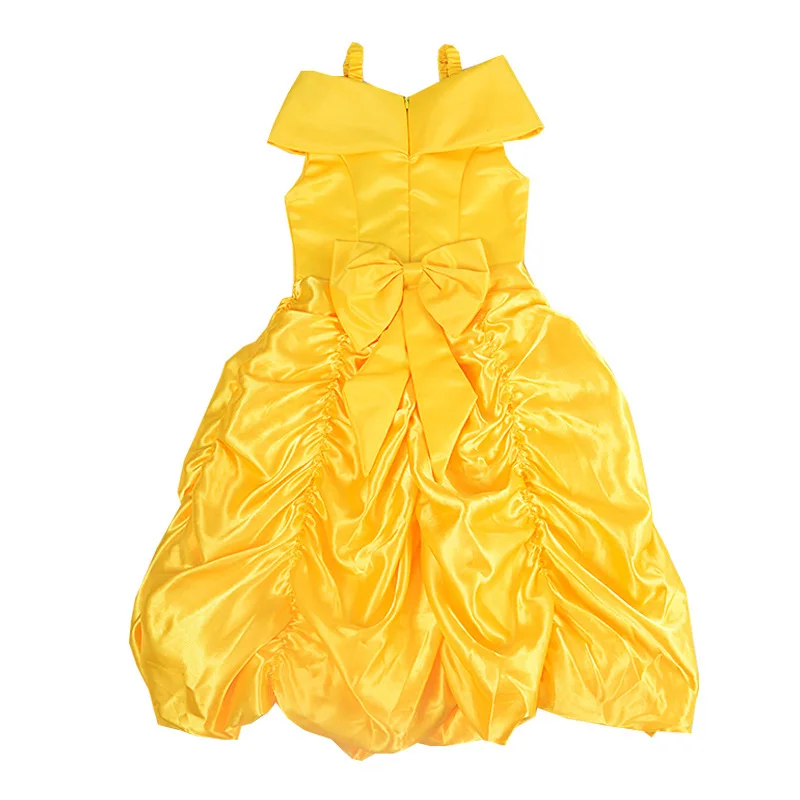 Childrenswear New Style Kids' Skirt Girls Europe And America Movie Beauty And The Beast Belle Princess Dress Formal Dress
