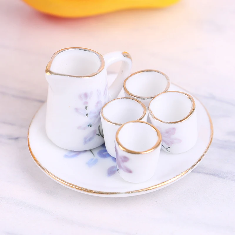 Set di Mobili in Miniatura in Scala 1:12 - Tavolo e Sedie - Oggetti di Scena Culinaria da Cucina