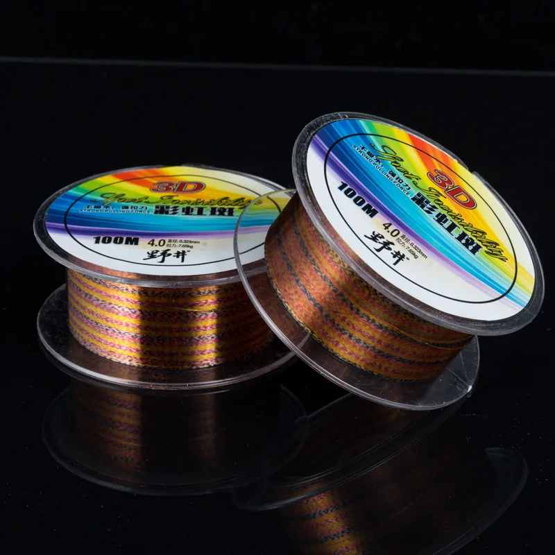 

100 M Athletic Nylon Fishing Line Pole Rod Fishing Line Intensive Tension Mainline Colorful Spot Fishing Line