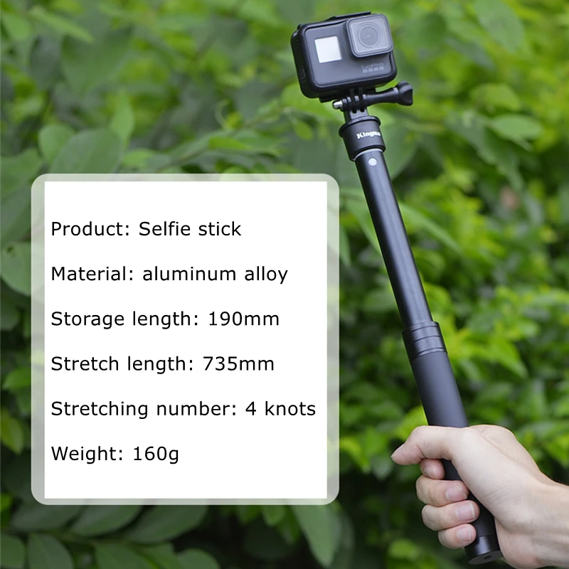 xiaoyi селфи-палка Adiustable Телескопический монопод с адаптером для GoPro Hero 8 7 6 5 4 3Session Xiaomi Yi 4K YI Lite