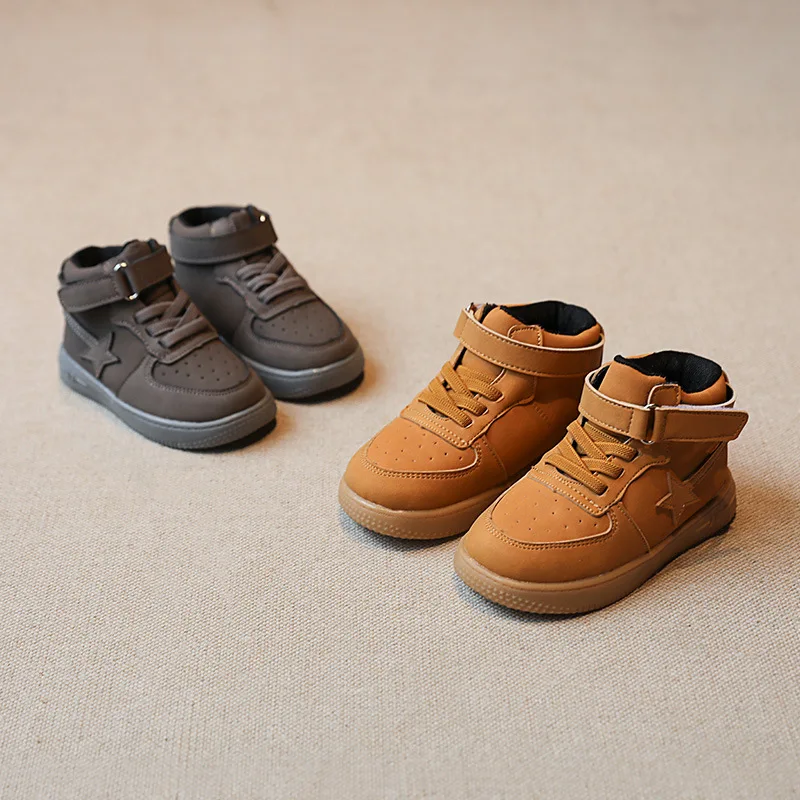 

New Style Spring And Autumn Baby Toddler Shoe Anti-slip Infant Shoes Hight-top Breathable BOY'S Casual Shoes Trendy Shoes