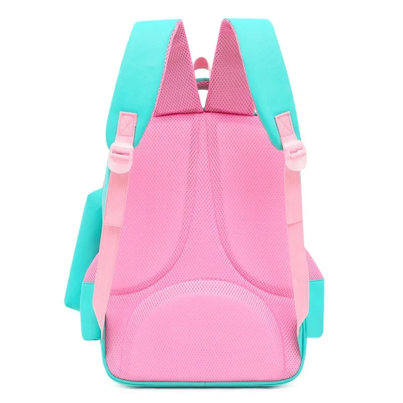 Girls Pink & Blue Shark Backpack