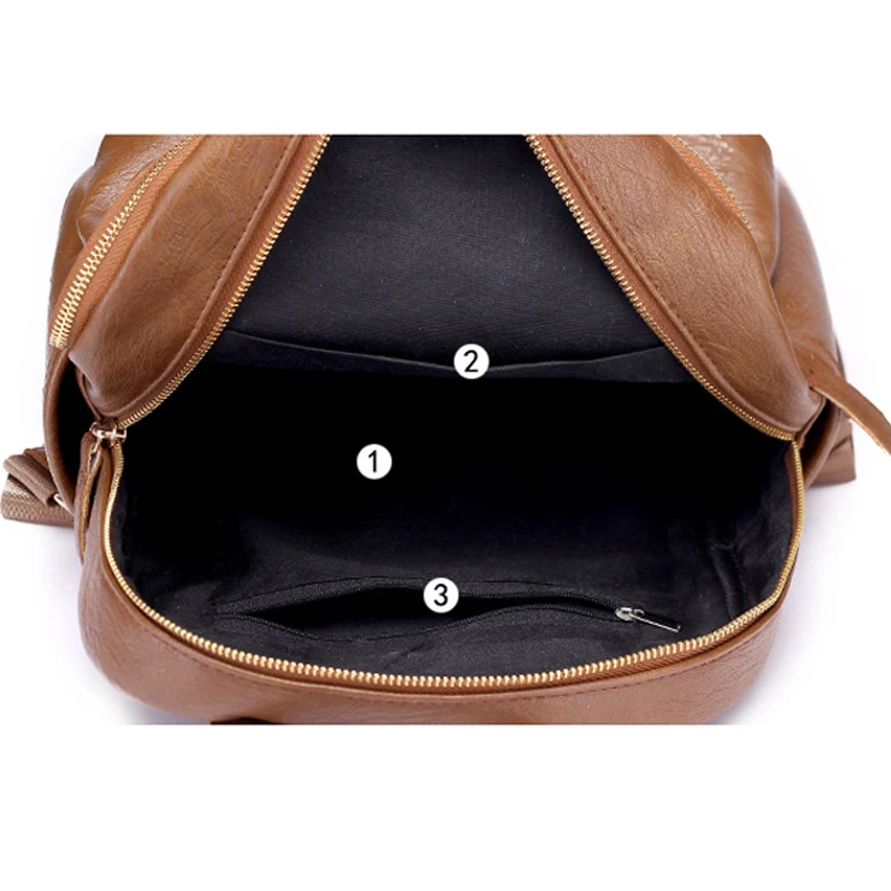 Moda mujer Mochila De cuero suave de alta calidad mochila de viaje mujer bolso de hombro PU estudiantes mochilas escolares