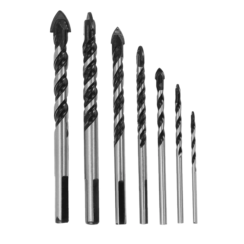 Tungsten Carbide Drill Bit Set For Porcelain Ceramic Tile Concrete Brick Wall Glass Mirrors Plastic Masonry And Wood (3 4 5 | Инструменты