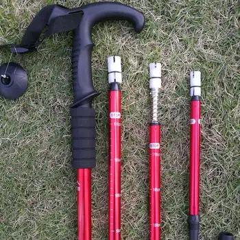 

New ultralight hiking trekking pole aluminum alloy telescopic walking trekking pole trekking pole personal Health Care TK-ing