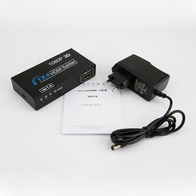 HDMI сплиттер один точечный четыре 1 4 EP чип доступный сплиттер|Коннекторы и