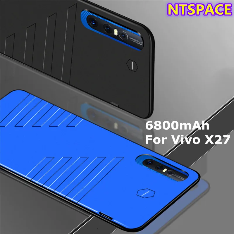 6800mAh Extended Phone Battery Power Case For VIVO X27 Backup Charger Cover vivo x27 Portable Bank | Мобильные телефоны и