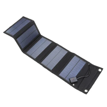 

15W Solar Panels Folding Sun Power Solar Cells Charger 5V 2A USB Output Devices Portable for Outdoor Camping Car