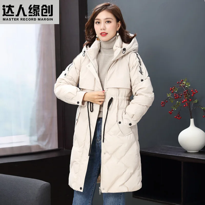 

Роскошные женские пуховики с капюшоном miegofce 2019 зимняя верхняя одежда повседневная теплая верхняя одежда топ бренды куртки размера плюс белые длинные свободные