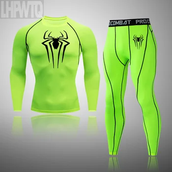 

Winter Thermal Underwear Set Men's Sportswear Running Training Warm Base Layer Compression Tights Jogging Suit Men's Gym