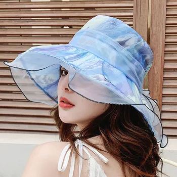 

Elegant Fashion Women's Church Hats For Women Flower Hat Summer Sun Hat Wedding Kentucky Derby Wide Brim Sea Beach