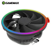 Gamemax rgb cpu cooler refrigerar 3pin 4pin pwm para intel lga 775 115x1366 amd am3 am4 pc silencioso ventiladores de ar ventilador de refrigeração cpu