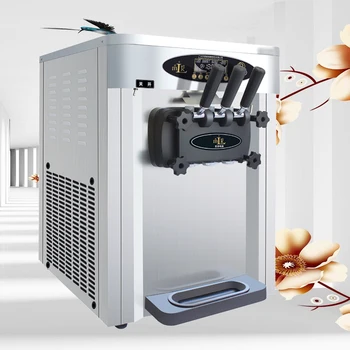 

Soft Ice Cream Machine Manufacturers New industrial stainless steel table top soft serve ice cream making machine with 3 flavors